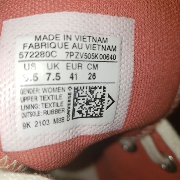 Converse All Star Chuck Taylor Women's size 9.5 Used - Picture 1 of 11